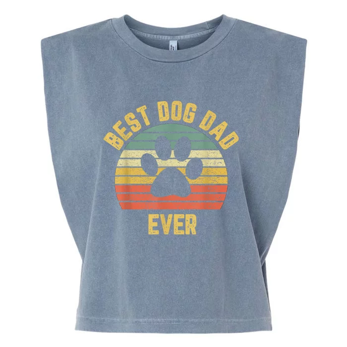 Vintage Dog Dad Cool FatherS Day Gift Retro Garment-Dyed Women's Muscle Tee