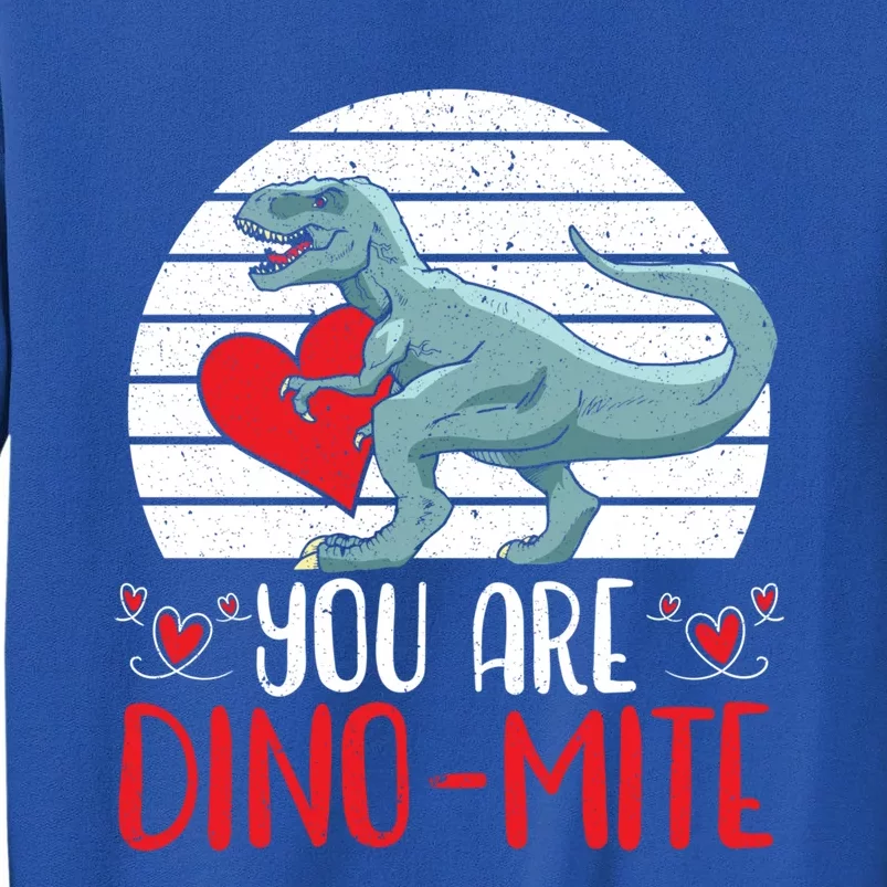 Valentines Day Dinosaur Tcool Giftrex Hearts Day Cupid Gift Sweatshirt