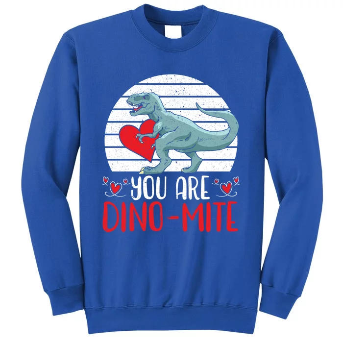 Valentines Day Dinosaur Tcool Giftrex Hearts Day Cupid Gift Sweatshirt