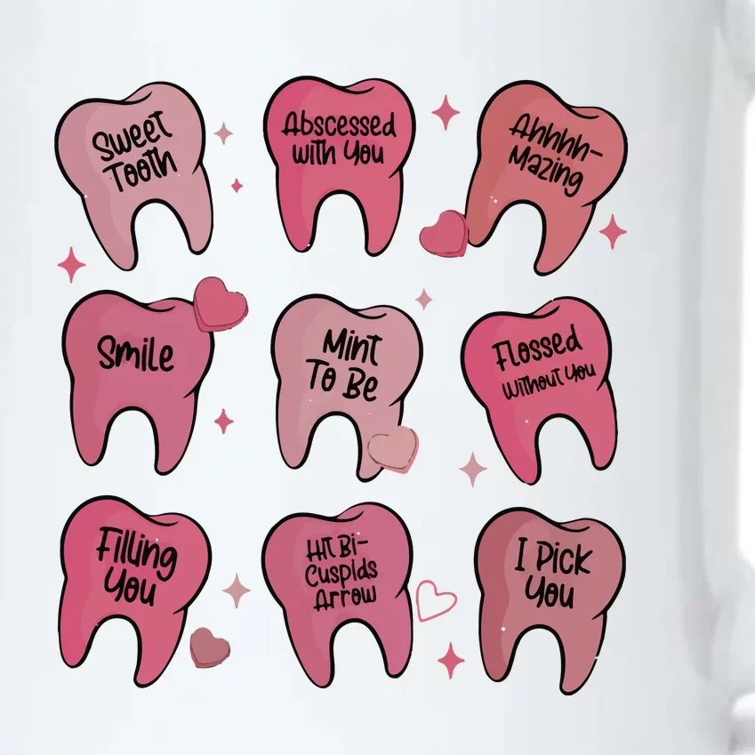 Valentine Dentist Dental Hygienist Black Color Changing Mug