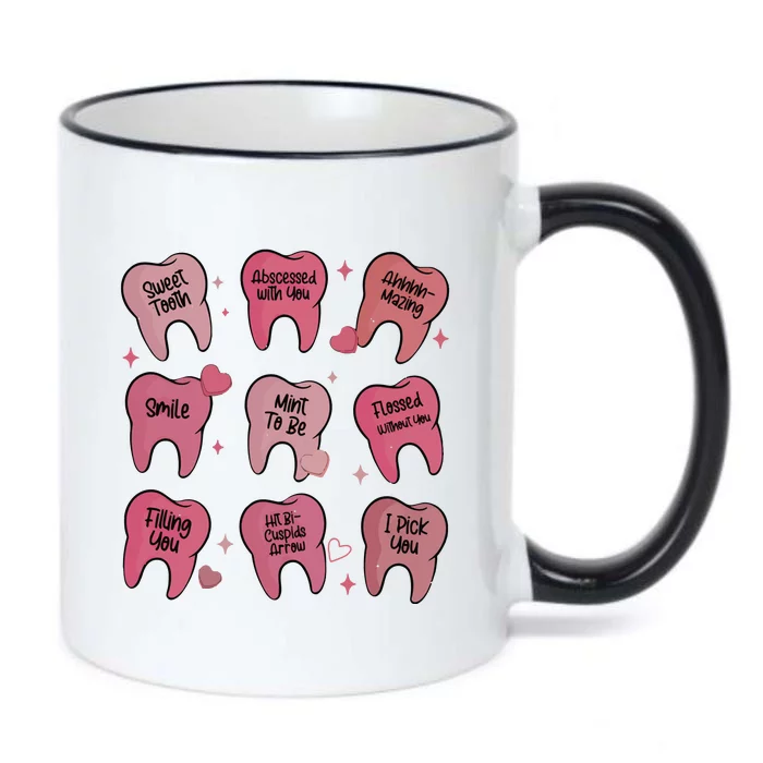 Valentine Dentist Dental Hygienist Black Color Changing Mug