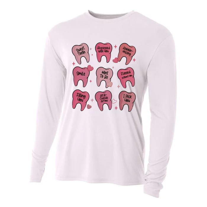 Valentine Dentist Dental Hygienist Cooling Performance Long Sleeve Crew