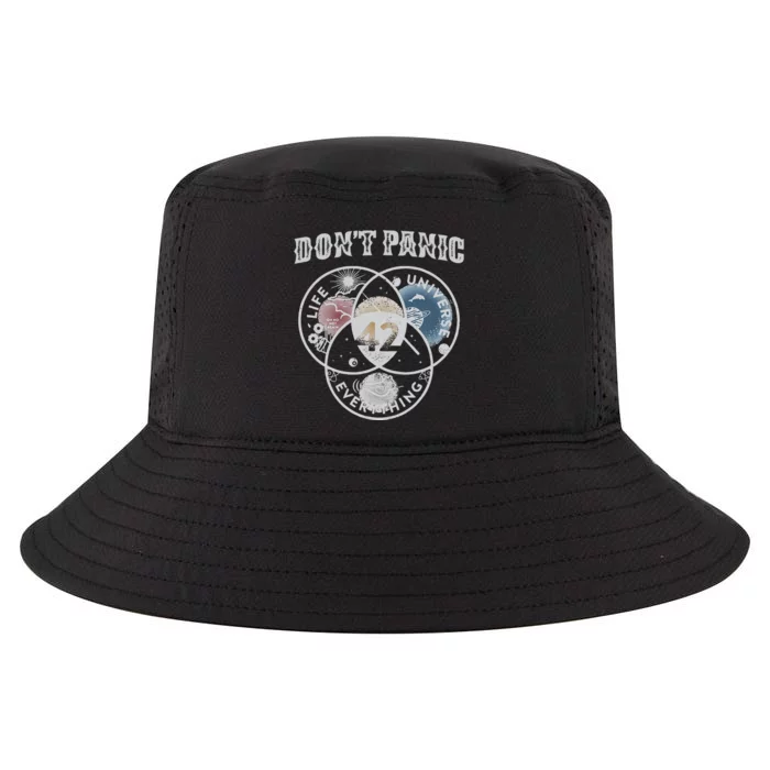 Venn Diagram DonT Panic Life The Universe And Everything 42 Cool Comfort Performance Bucket Hat