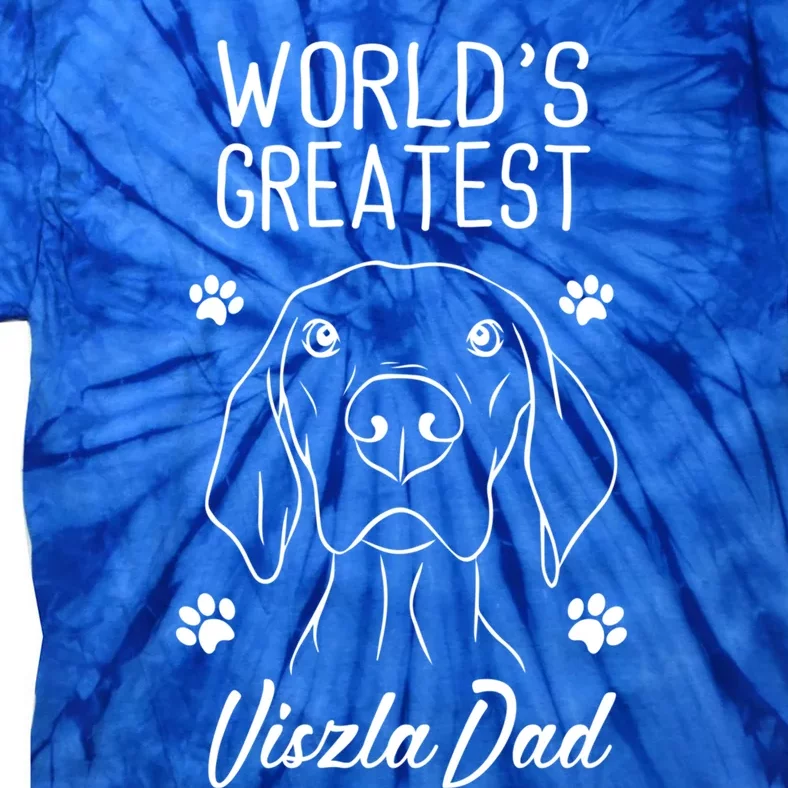 Viszla Dad Dog Lover World´s Greatest Viszla Dad Gift Tie-Dye T-Shirt