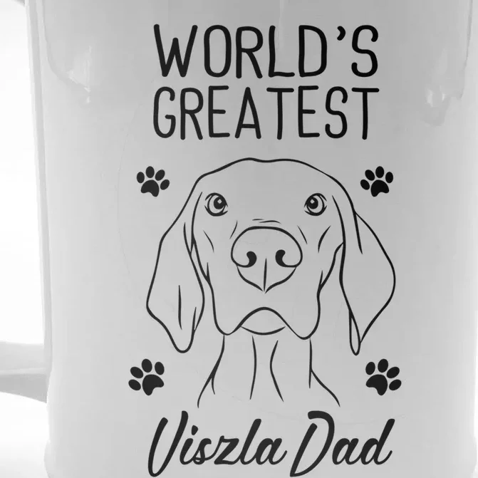 Viszla Dad Dog Lover World´s Greatest Viszla Dad Gift Front & Back Beer Stein