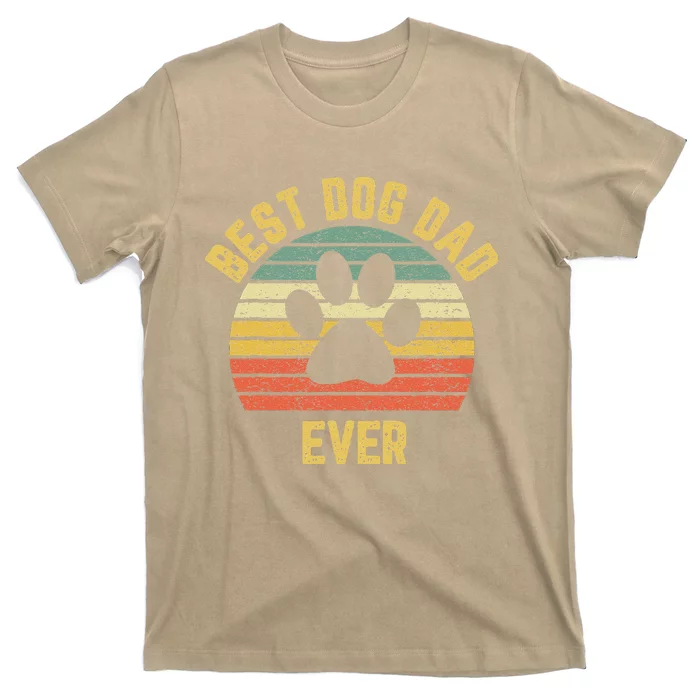 Vintage Dog Dad Cool Fathers Day Gift Retro T T-Shirt