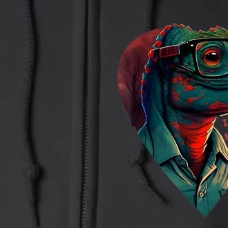 Valentines Day Dinosaur I Steal Hearts Full Zip Hoodie