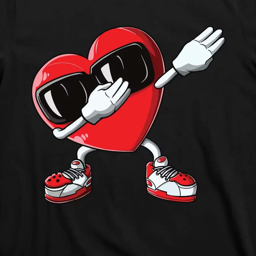 Valentines Day Dabbing Heart Love Dab Dance Funny T-Shirt