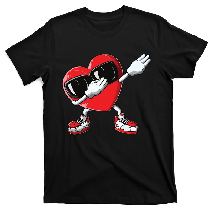 Valentines Day Dabbing Heart Love Dab Dance Funny T-Shirt