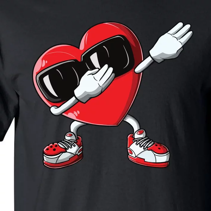 Valentines Day Dabbing Heart Love Dab Dance Funny Tall T-Shirt