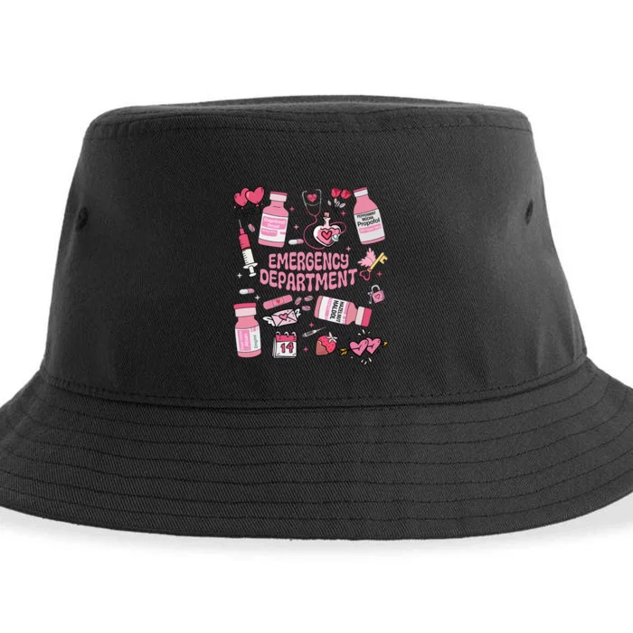 Valentines Day Emergency Department Sustainable Bucket Hat