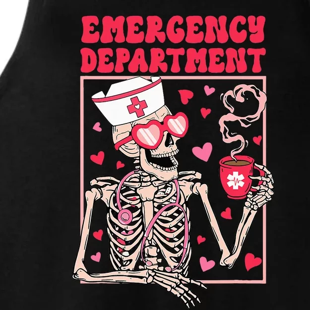 Valentines Day Emergency Department Er Ed Nurse Tech Nursing Ladies Tri-Blend Wicking Tank