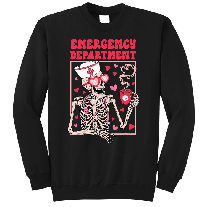 Valentines Day Emergency Department Er Ed Nurse Tech Nursing Sweatshirt