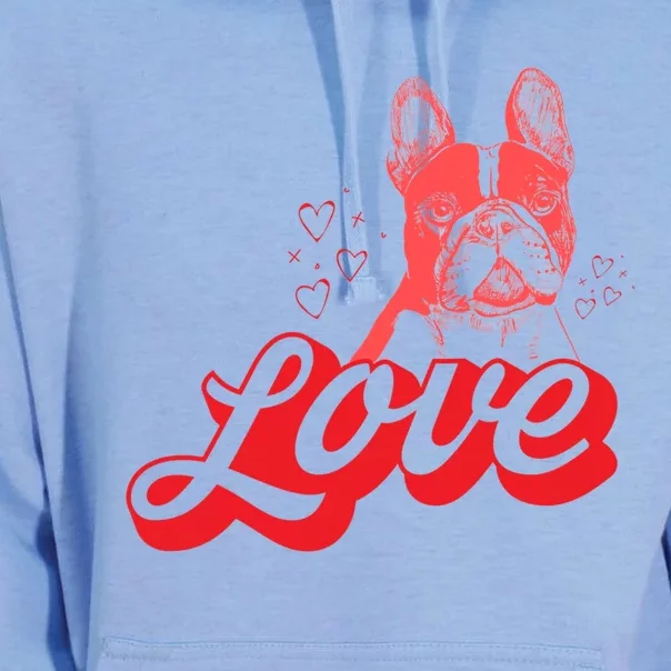 Valentines Day Funny Gift Dog Owner Love French Bulldog Funny Gift Unisex Surf Hoodie