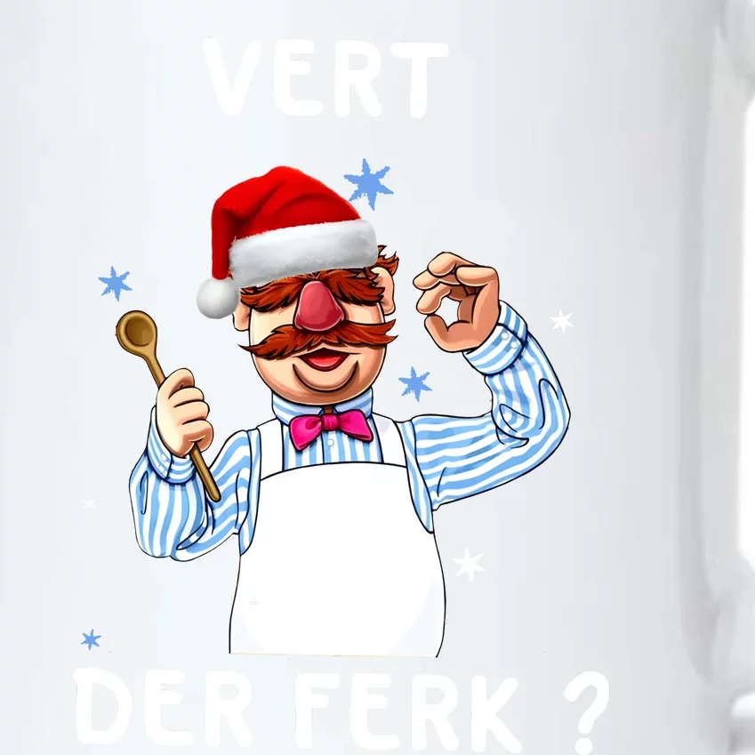 Vert Der Ferk Christmas Funny Chef Black Color Changing Mug