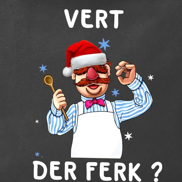 Vert Der Ferk Christmas Funny Chef Zip Tote Bag