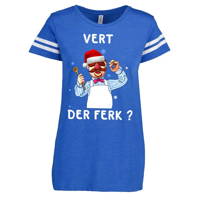 Vert Der Ferk Christmas Funny Chef Enza Ladies Jersey Football T-Shirt