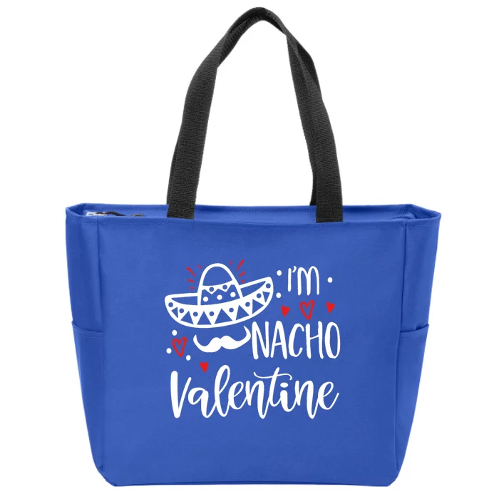 Valentines Day Funny Nacho Great Gift Zip Tote Bag