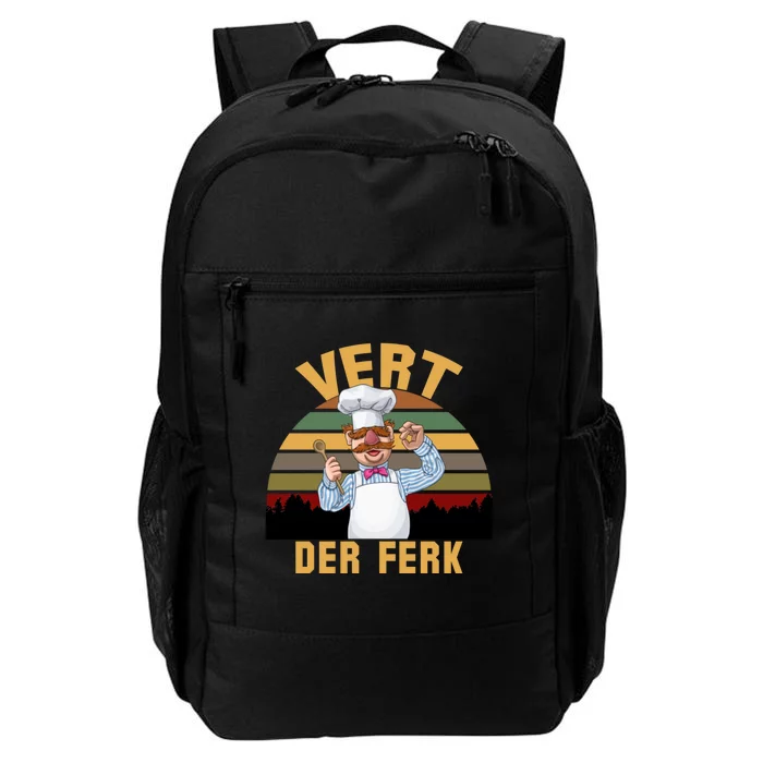 Vert Der Ferk Swedish Chef Vintage Funny Daily Commute Backpack