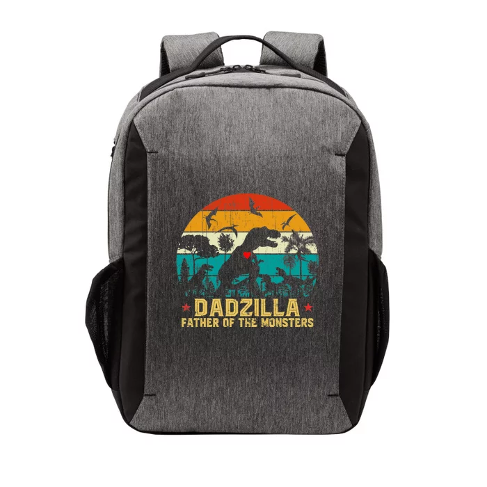 Vintage Dadzilla Father Of The Monsters For DAD Father's Day Vector Backpack