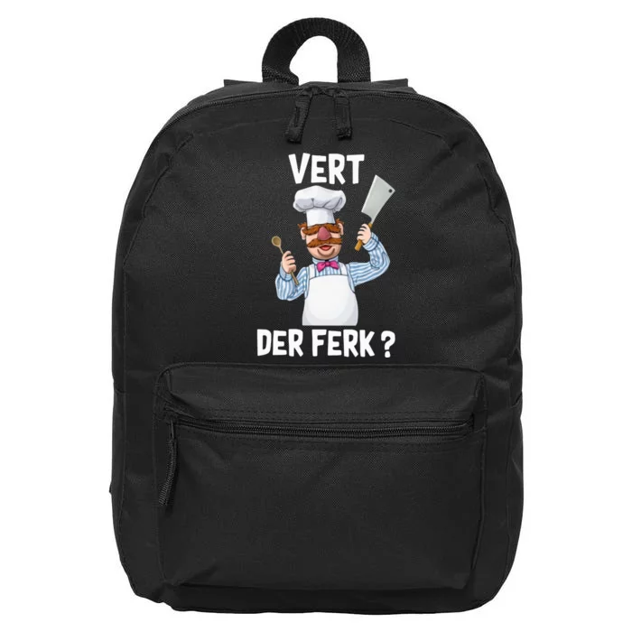 Vert Der Ferk The Swedish Chef 16 in Basic Backpack