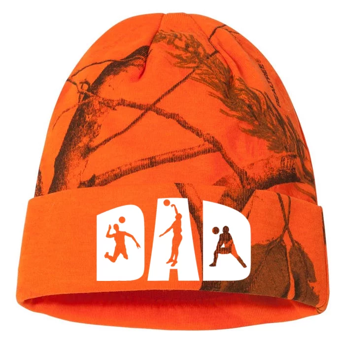 Volleyball Dad Father Beach Volleyball Player Father's Day Kati - 12in Camo Beanie