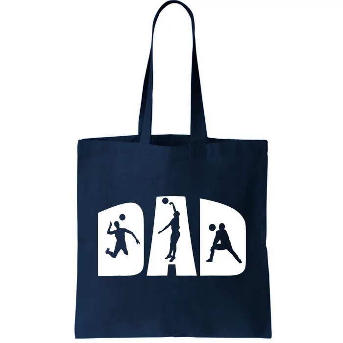 Volleyball Dad Father Beach Volleyball Player Father's Day Tote Bag