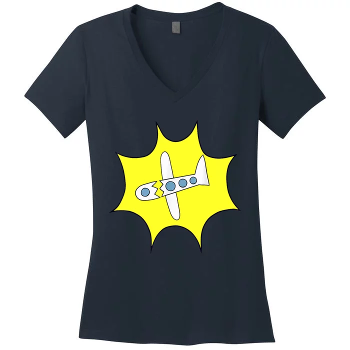 VILLAINOUS DR FLUG Women's V-Neck T-Shirt