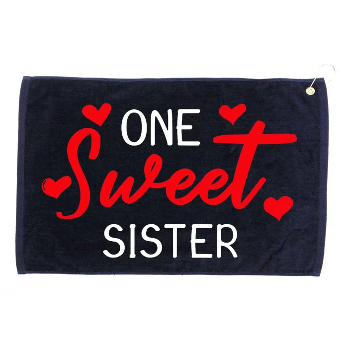 Valentines Day For Sister Matching Family Grommeted Golf Towel