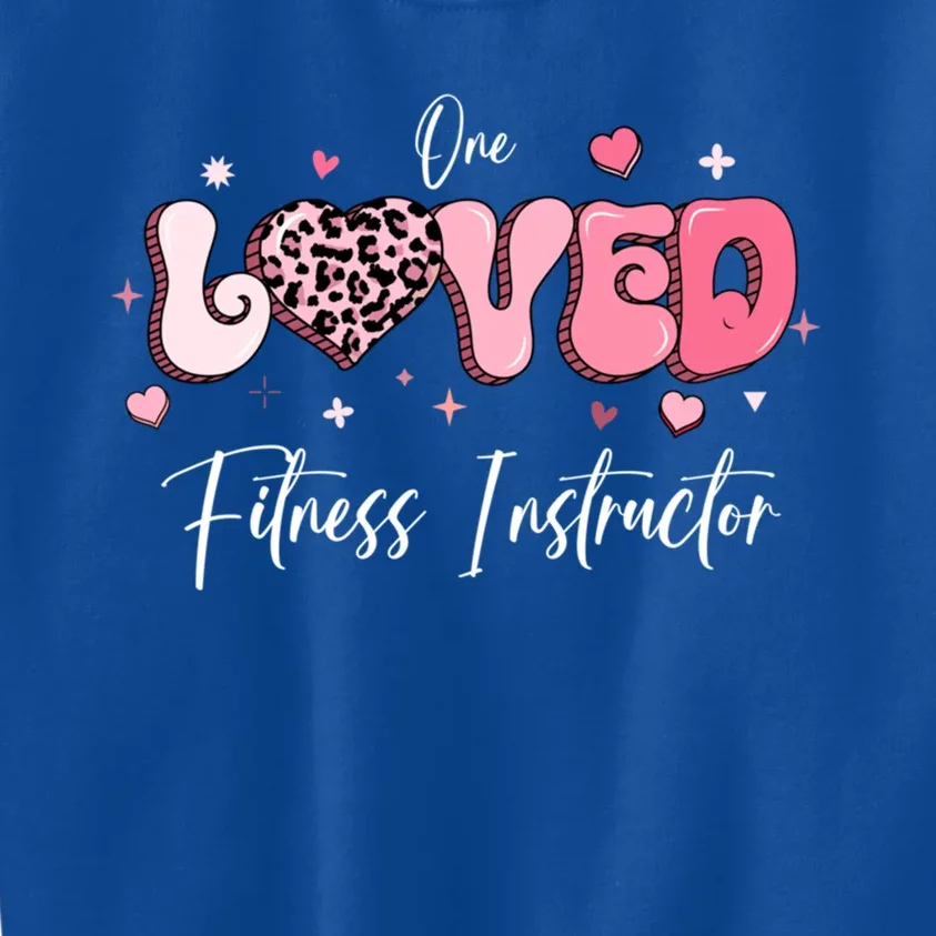 Valentines Day Fitness Instructor Meaningful Gift Kids Sweatshirt