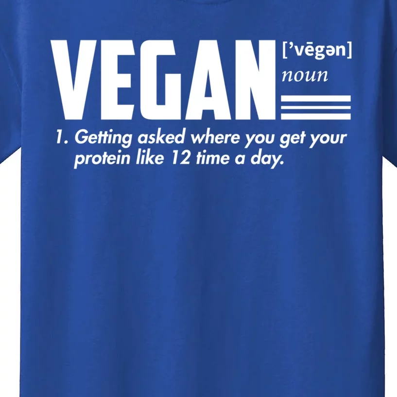 Vegan Definition Funny Vegan Joke Gift Veganism Definition Cute Gift Kids T-Shirt