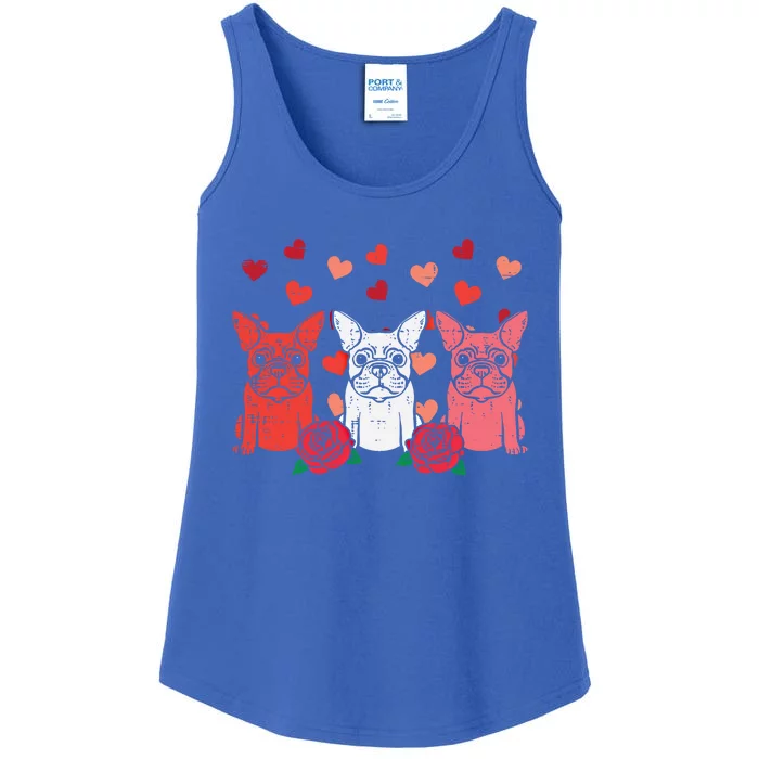 Valentines Day French Bulldogs Frenchie Dog Cool Gift Ladies Essential Tank