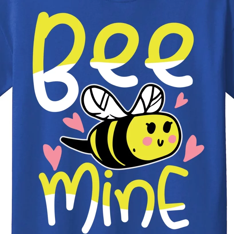 Valentine's Day Funny Gift Bee Mine Funny Gift Pun Honey Couple Rotic Funny Gift Kids T-Shirt