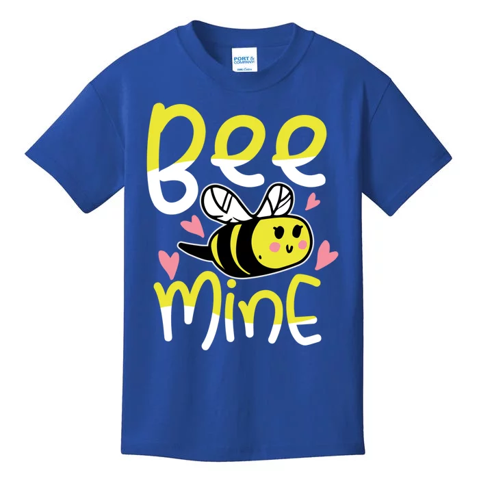 Valentine's Day Funny Gift Bee Mine Funny Gift Pun Honey Couple Rotic Funny Gift Kids T-Shirt