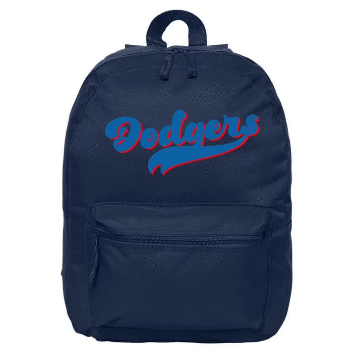 Vintage Dodgers Funny 16 in Basic Backpack