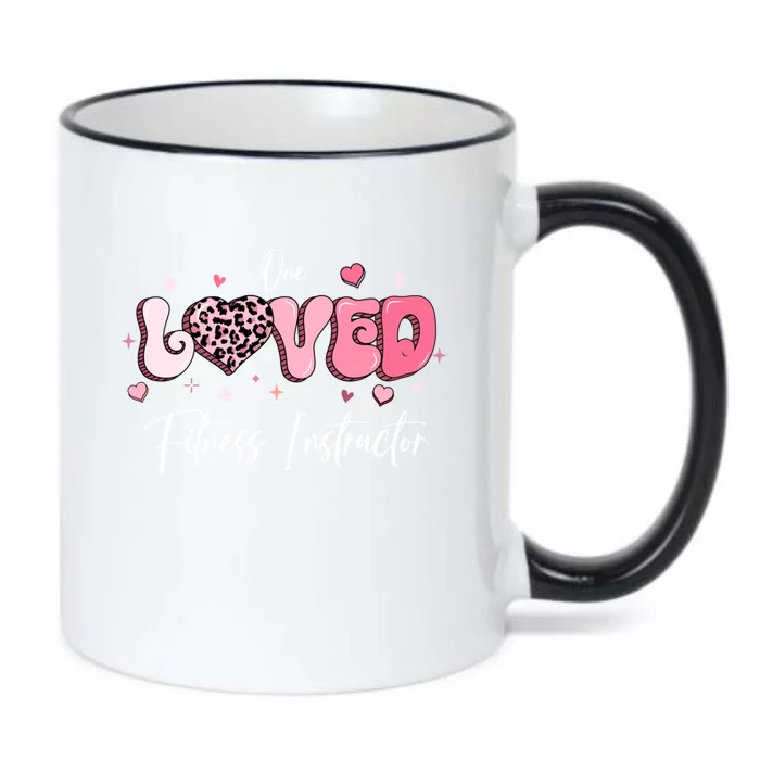 Valentines Day Fitness Instructor Gift Black Color Changing Mug