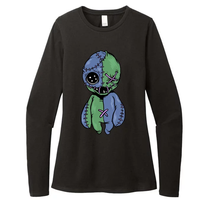 Vodoo Doll Funny Creepy Womens CVC Long Sleeve Shirt