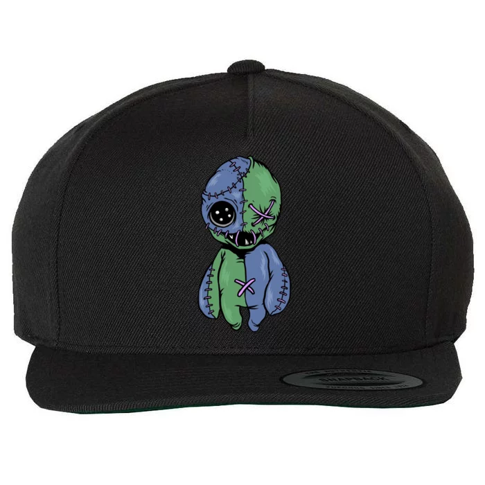 Vodoo Doll Funny Creepy Wool Snapback Cap