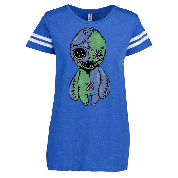 Vodoo Doll Funny Creepy Enza Ladies Jersey Football T-Shirt