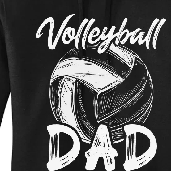 Volleyball Dad For Family Matching Volleyball Players Women's Pullover Hoodie