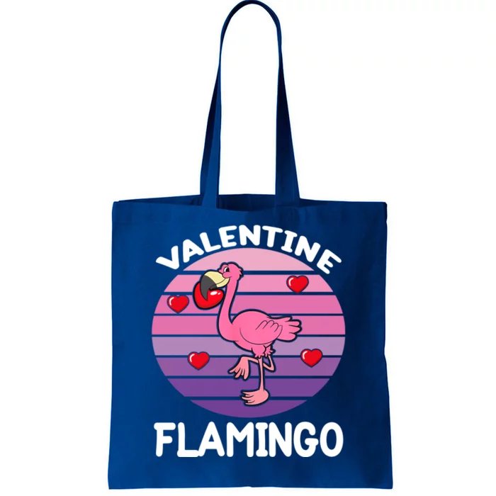 Valentines Day Funny Flamingo Retro Vintage Funny Gift Tote Bag