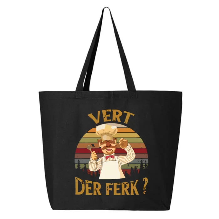 Vert Der Ferk Chef Funny Swedish Sunset Vintage 25L Jumbo Tote