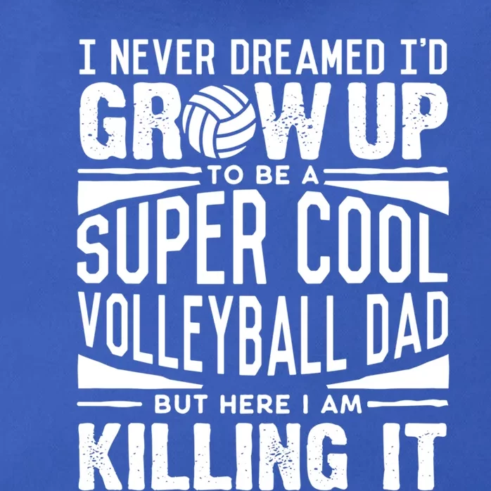 Volleyball Dad Funny Gift Beach Volleyball Lover Fathers Day Gift Zip Tote Bag