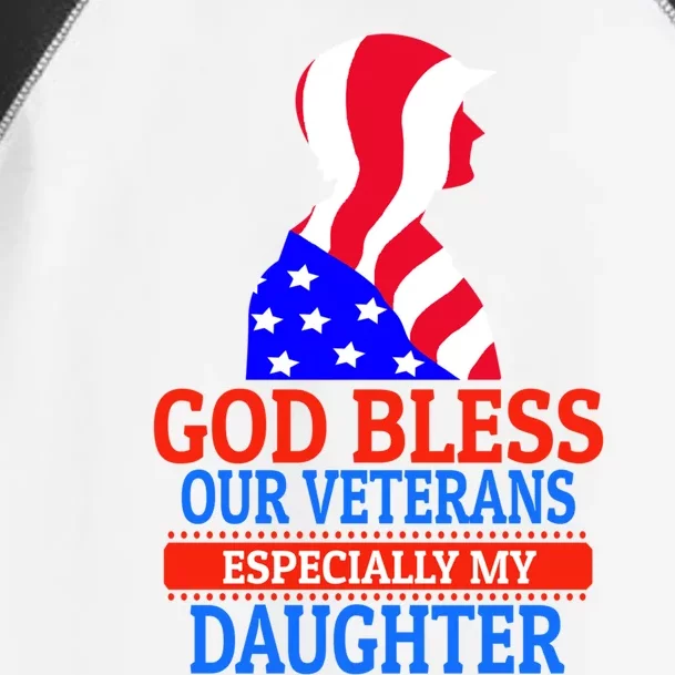 Veteran Daughter For Proud Dad Or Mom Meaningful Gift Toddler Fine Jersey T-Shirt