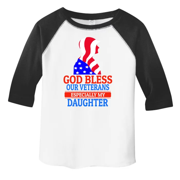 Veteran Daughter For Proud Dad Or Mom Meaningful Gift Toddler Fine Jersey T-Shirt