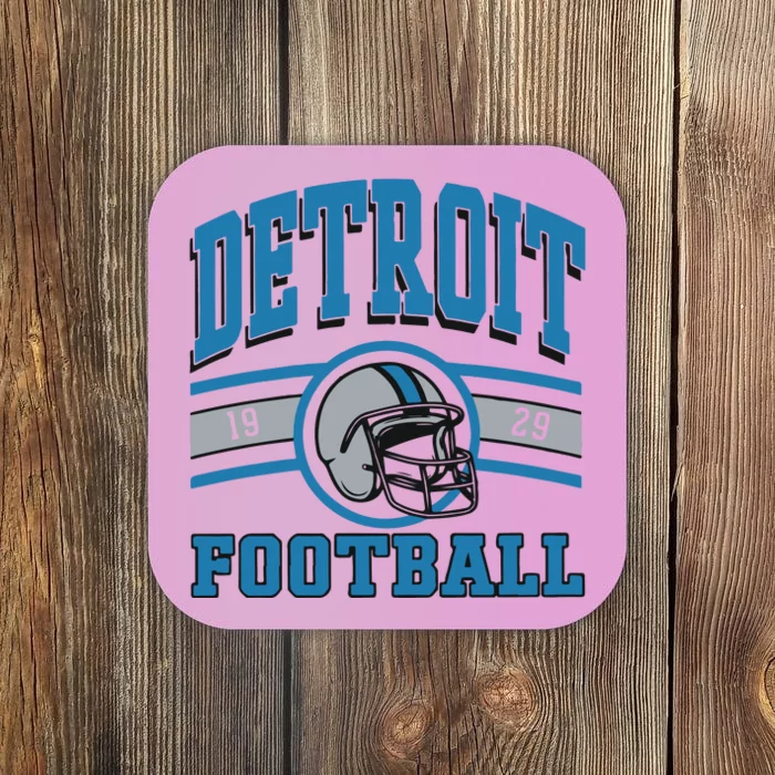 Vintage Detroit Football Coaster