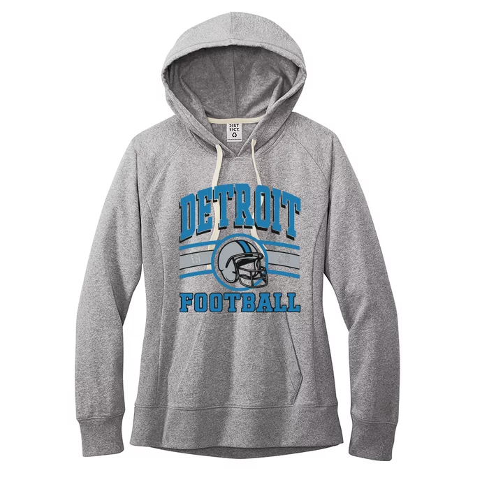 Vintage Detroit Football Women's Fleece Hoodie