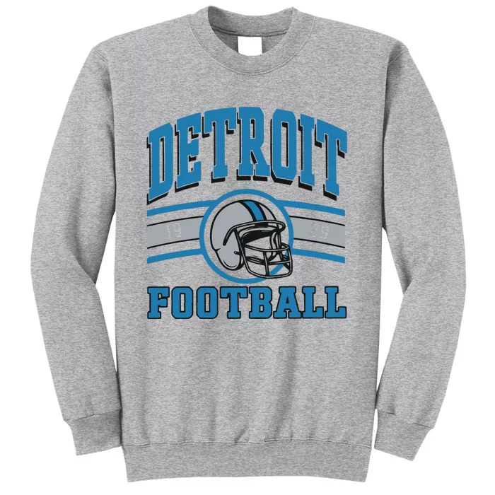 Vintage Detroit Football Tall Sweatshirt