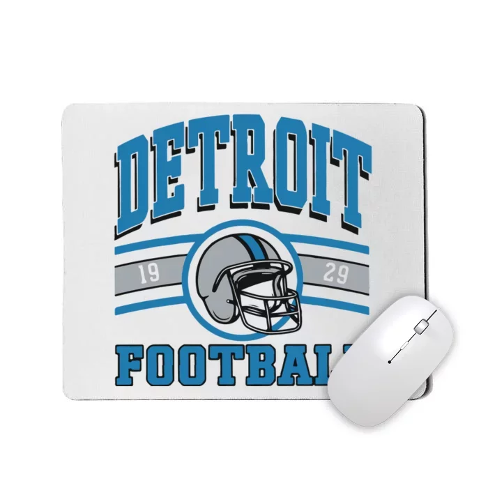 Vintage Detroit Football Mousepad