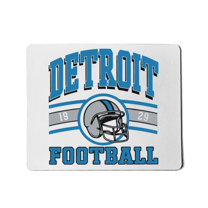 Vintage Detroit Football Mousepad